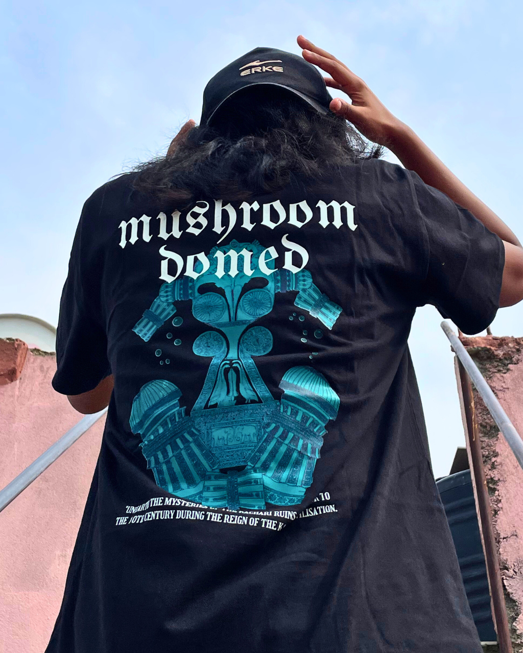 Oversized 'Mushroom Domed' T-Shirt