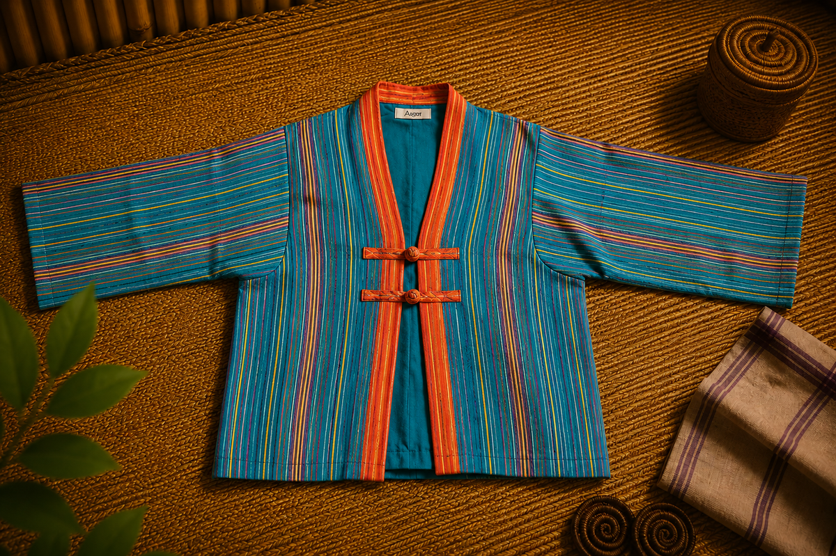 BIDON KIMONO- GREEN FLAME