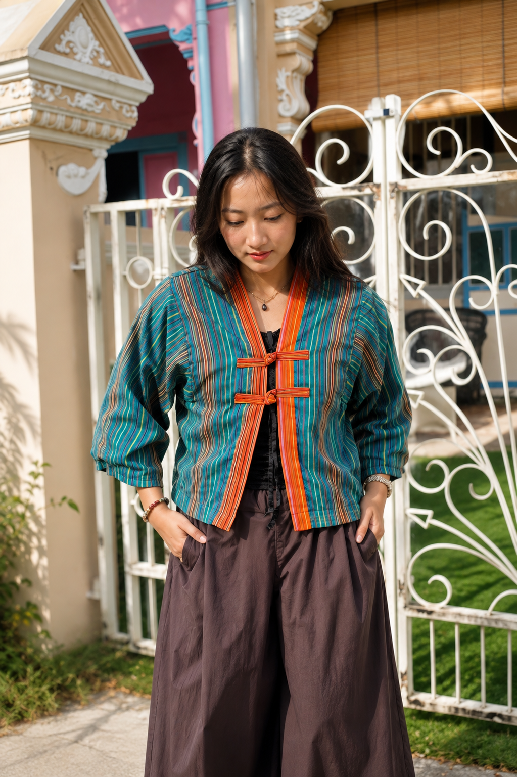 BIDON KIMONO- GREEN FLAME
