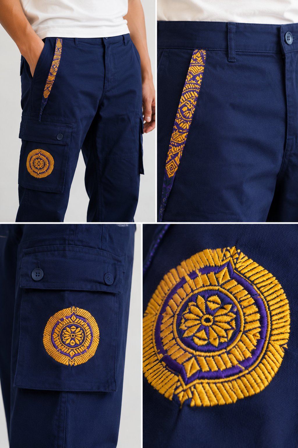 Cargo Pant Indigo Blue