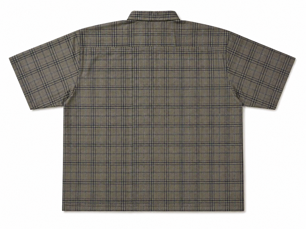 MODERN CHEONGSAM BOXY SHIRT OLIVE GREY