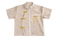 FORMAL CHEONGSAM BOXY SHIRT - Beige