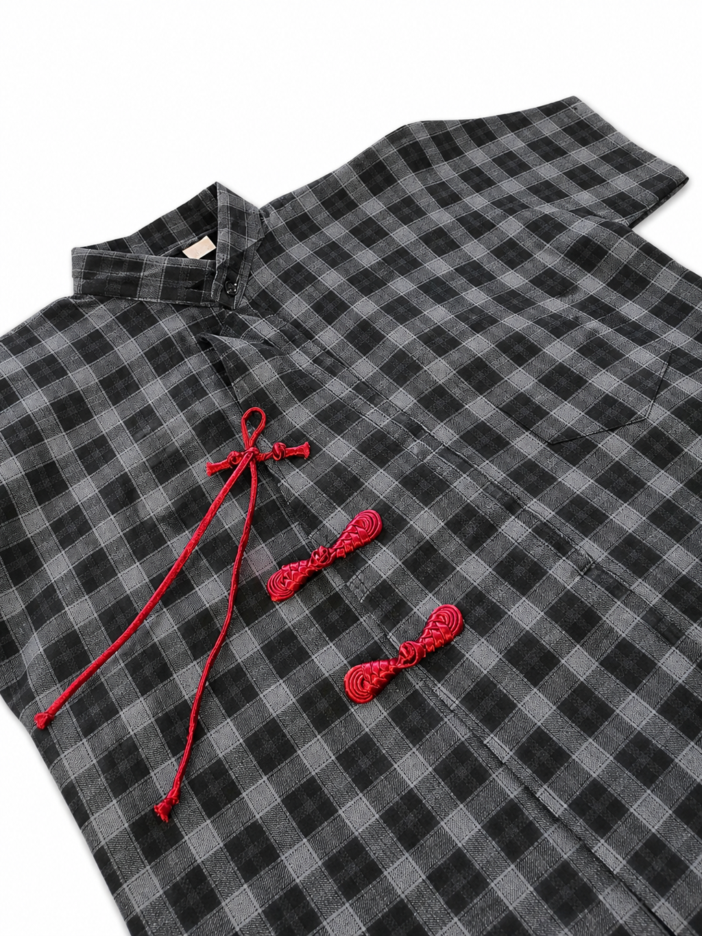 MODERN CHEONGSAM BOXY SHIRT DEEP SEA
