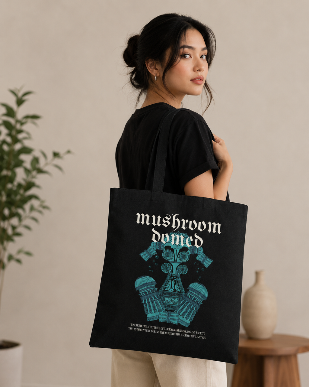 TOTE BAGS : Mushroom Domed