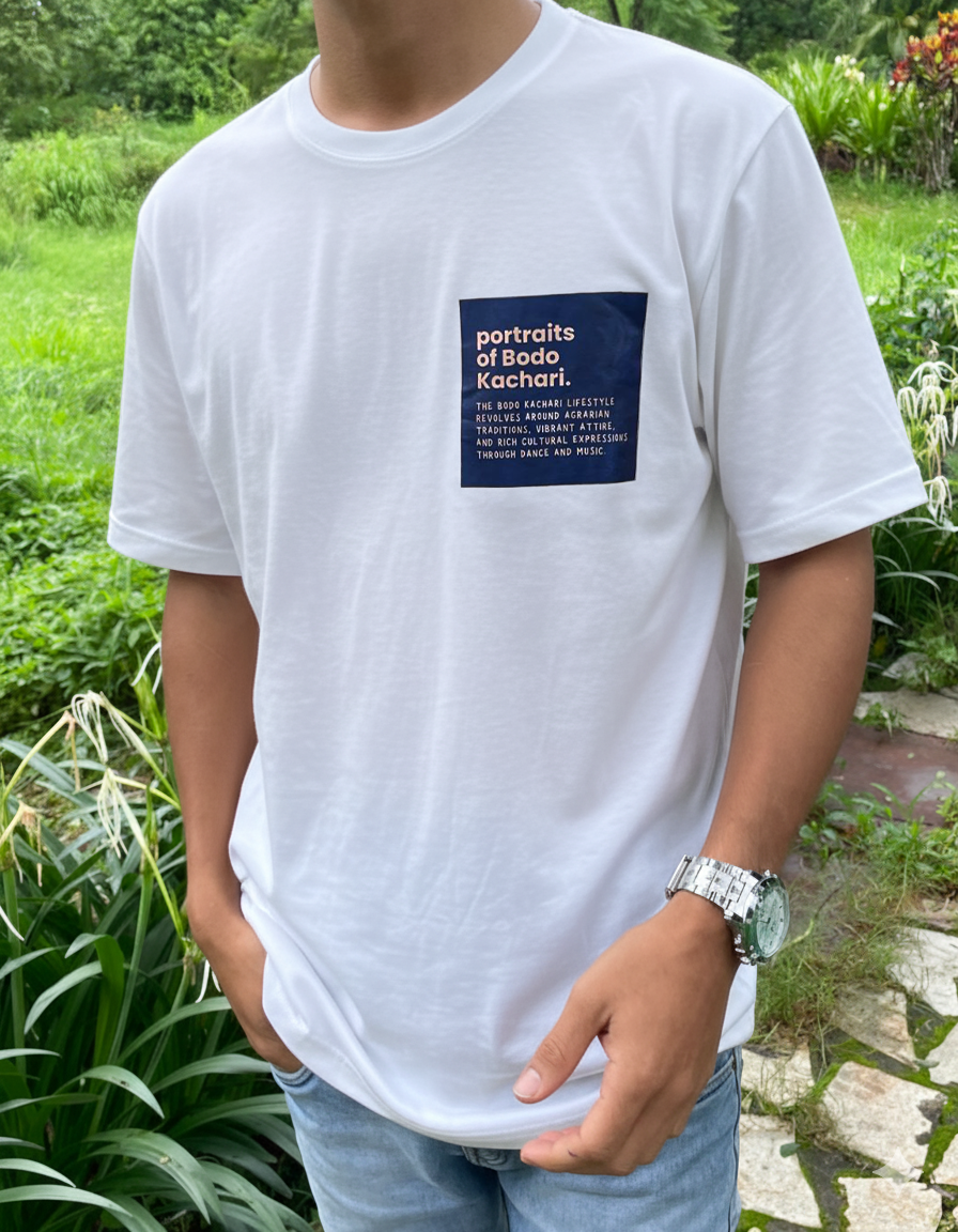 Oversized 'Portraits of Bodo Kachari' T-Shirt
