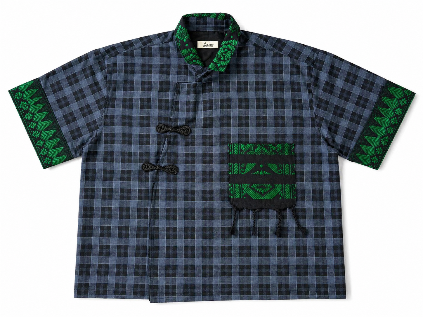 MODERN CHEONGSAM BOXY SHIRT MOONLIT HILL