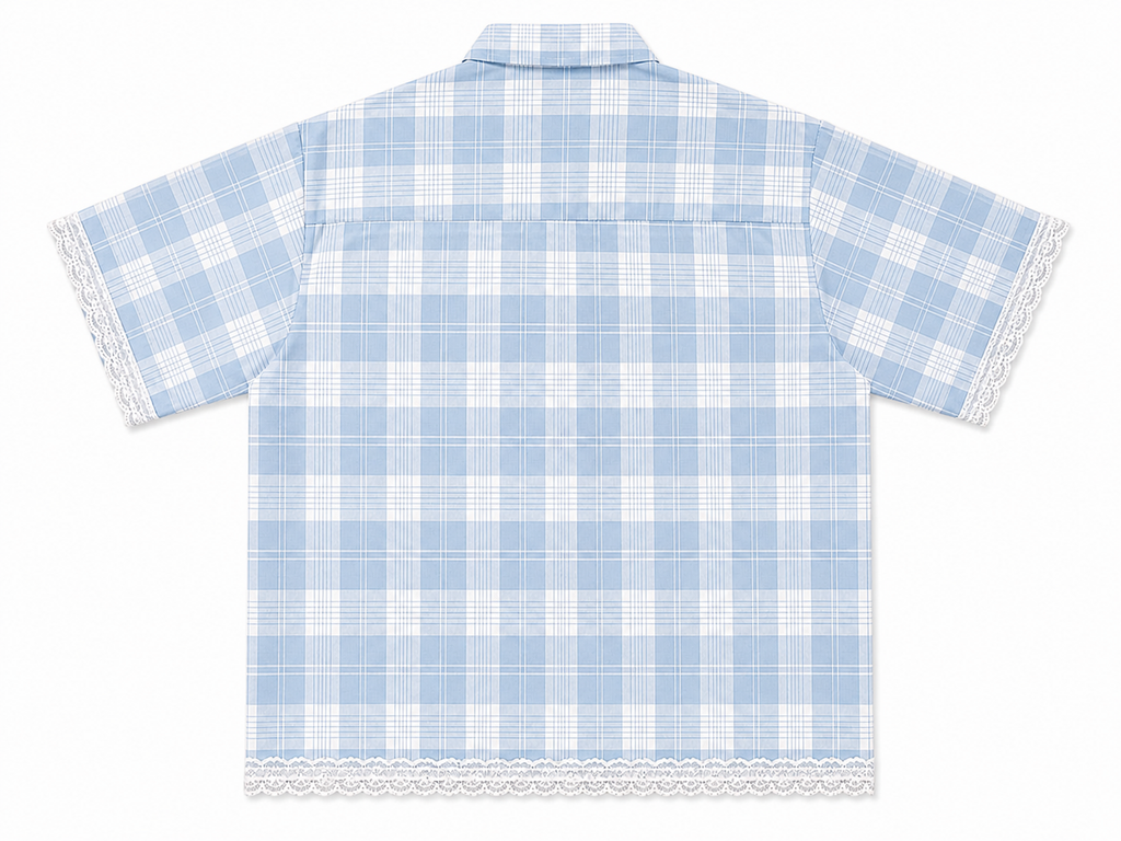 MODERN CHEONGSAM BOXY SHIRT CLOUDY