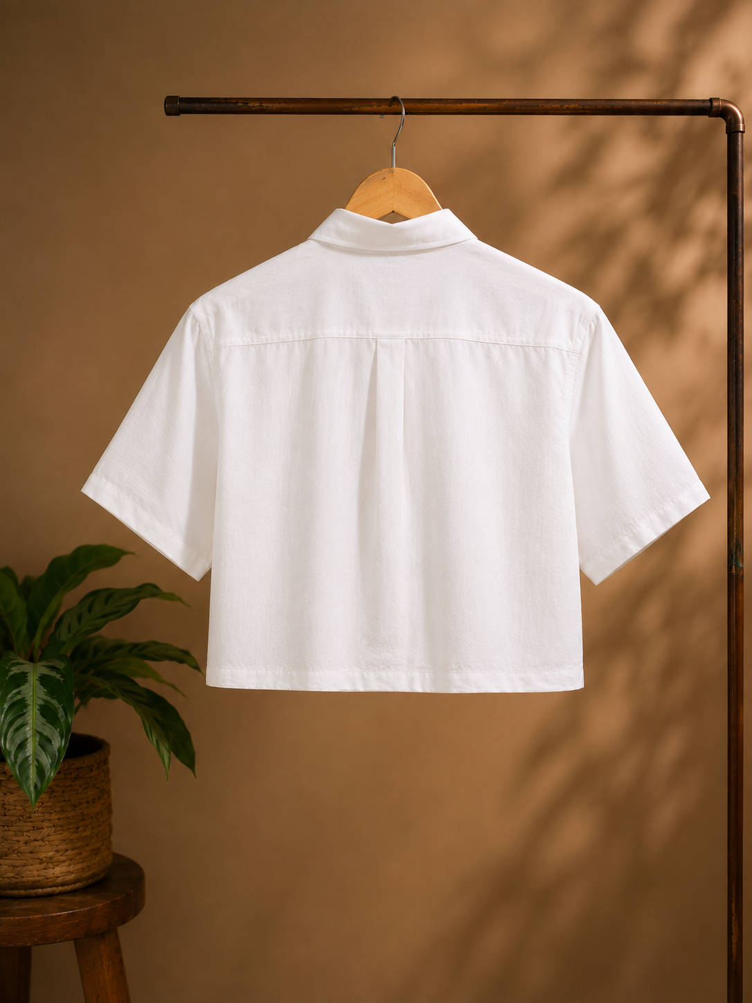 MODERN CHEONGSAM BOXY SHIRT ALL WHITE