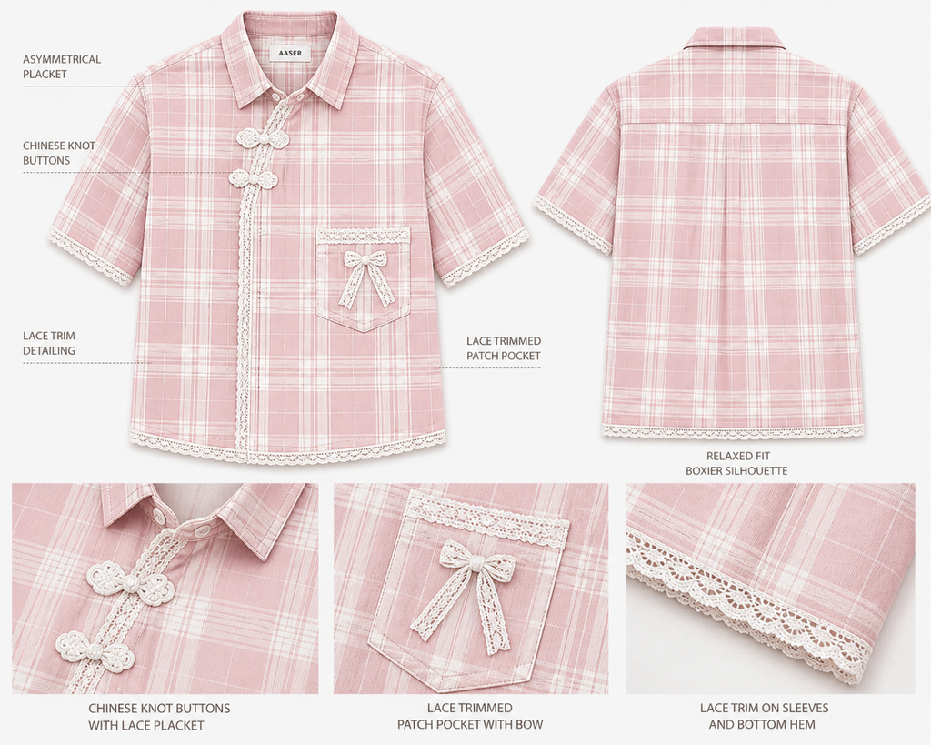 MODERN CHEONGSAM BOXY SHIRT ROSIE