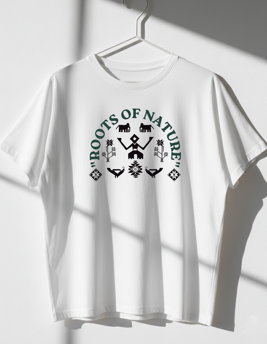 Oversized 'Roots of Nature' T-Shirt