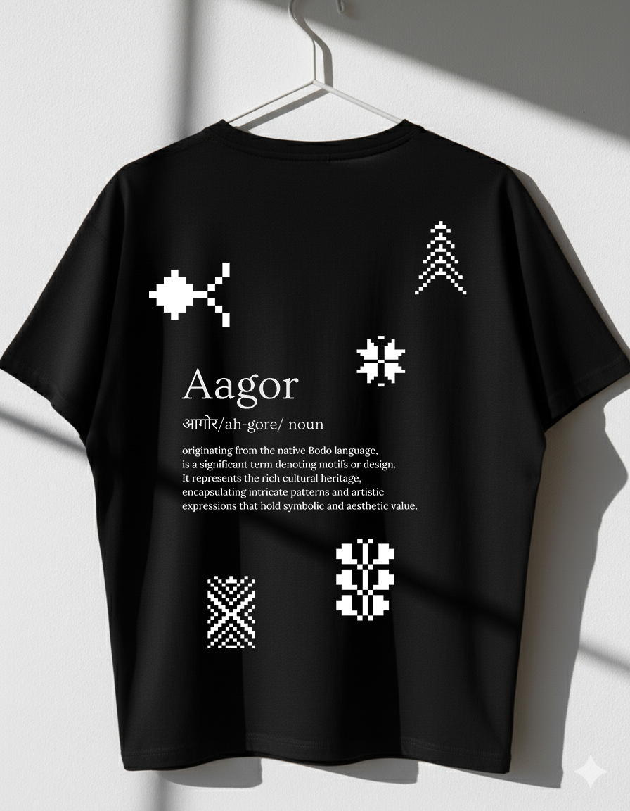 Oversized 'What's your Aagor ?' T-Shirt